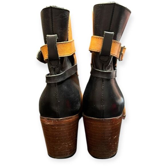 1883 BY WOLVERINE Women’s Brown and Black Leather 1000 Mile Bonny Pull-On Boots - Picture 3 of 10